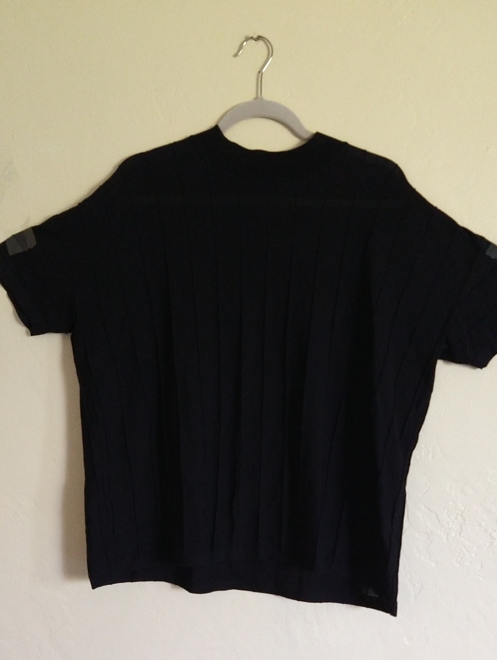 COS Women's Black Short-Sleeve Knit Sweater